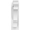 Ekena Millwork Balboa Architectural Grade PVC Outlooker with Traditional Ends, 5"W X 18"D X 18"H OUTP05X18X18BOA01 - alternate 2